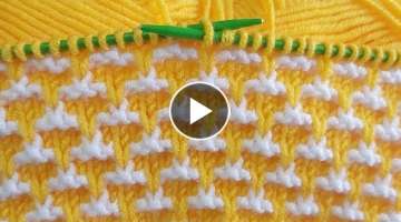 Simple explanation of the two-needle knitting pattern