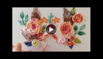 HOW TO EMBROIDER OTHER ROSES | FOUNDRY - SEWING / HOW TO USE 3D ROSES / MODERN Embroidery