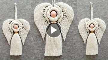 DIY ANGEL en MACRAME (paso a paso) / DIY Macrame Angel Tutorial
