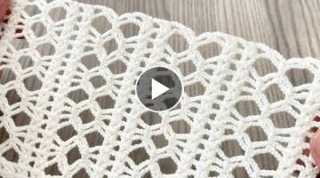 BOTH AMAZING and EASY Crochet Shawl / Runner / Blouse and Sweater Pattern Tutorial
