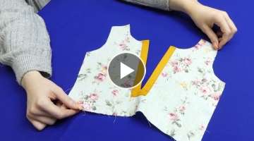 It's very simple! / How to sew a v-neck easy and simple