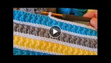 Very Easy Super Knit Crochet Baby Blanket / Very Easy Blanket Vest Bag Knitting Pattern