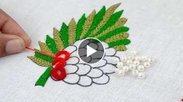 hand embroidery amazing all over flower embroidery for dress with Brazilian stitch