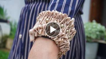 Smocking in Fashion Design / Beaded Cuffs with Embroidery Technique