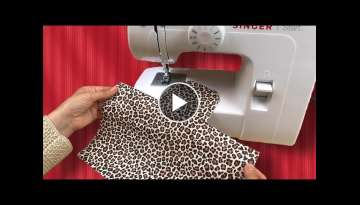 You won't throw away pieces of fabric at home after seeing this sewing idea!
