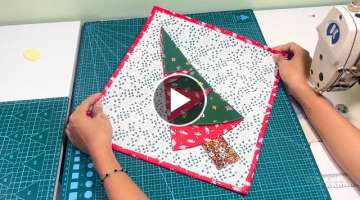 Sew A Christmas Tree From 2 Pieces Fabric For 10 Minutes