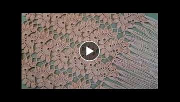 How to knit a rectangular shawl / shawl easy and fast
