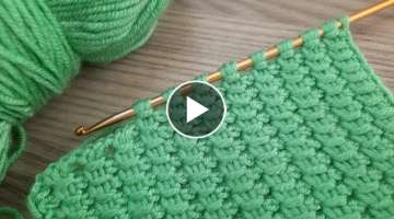 Wonderful super easy Tunisian weave pattern