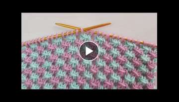 Simple explanation of the knitting pattern of two skewers / crochet knitting