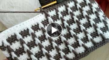 Amazing Easy 3D Crochet Knitting Pattern / You will love this crochet pattern.