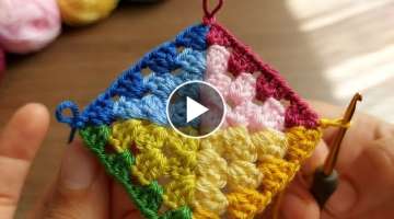 How to Crochet Knitting / Tığ İşi Çok Kolay Örgü Modeli