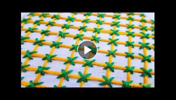 hand embroidery , beautiful nokshi kantha design video tutorial by rose world