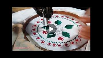 Back embroidery flower design work