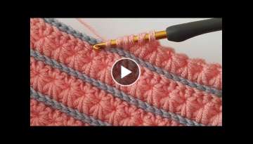 Super Easy crochet baby blanket pattern for beginners / Trend 3D Crochet Blanket Knitting Pattern