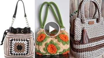 elegant and trendy crochet hand bags designs / pattern for girls