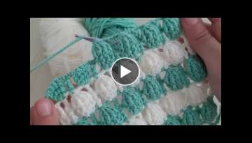 Super Easy 3D Crochet Knitting - Very Beautiful Crochet Vest Blanket Knitting Pattern
