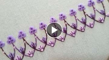 Border design / easy and beautiful / hand embroidery