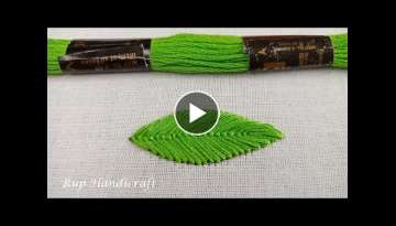 Basic Embroidery Tutorial, Tip Stitch Tutorial, (leaf stitch) Rup Crafts