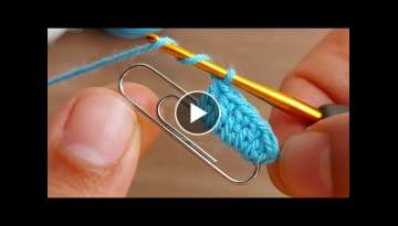 Super Easy Crochet with a Paperclip / Lovely knitting pattern that you can make with crochet clip...
