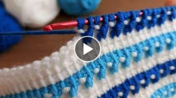 Super Easy Tunisian Knitting / Tunus İşi Çok Kolay Örgü Modeli