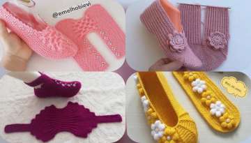 Manufacture of knitted women's ankle boots