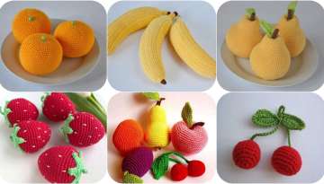 Knitted Fruit Ornaments