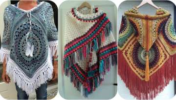Knitting shawl models 2