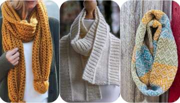 Models of knitted scarves for women 2