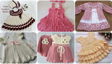 Beautiful and simple crochet clothes for babies and girls