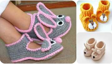 How to make crochet booties step by step
