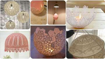 Lace lampshade models