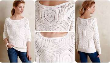 Crochet summer blouse preparation