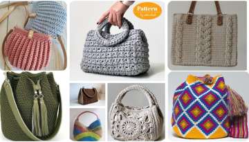 Crochet bag templates