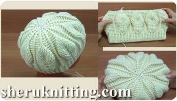 Crochet Leaf stitch Hat Tutorial