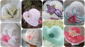 Knitting Summer Hat Ornament Flower Making