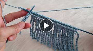 This Method How To Make Carpet Tassels In 5 Minutes With Two Amazing Needles - Multipurpose Knitt...