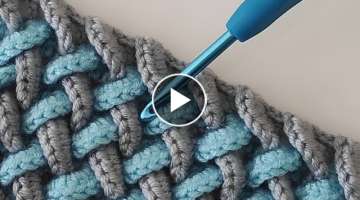 Trend 3D Crochet Blanket Knitting Pattern / DIY Blanket / Crochet baby blanket pattern for beginn...