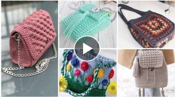 attractive And Impressive crochet handbags Designs