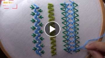 Hand Embroidery Tutorial / Modified basic stitches