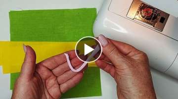 4 very useful sewing techniques / This hook is the main secret of the fastening
