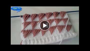 Tunisian knitting pattern super easy / Tunisian knitting pattern