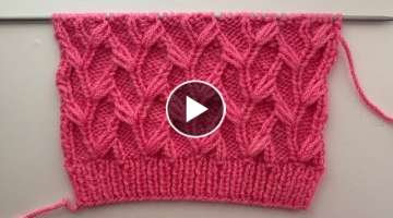 Very Beautiful Knitting Stitch Pattern for Sweater, Cardigan, Jacket Design
