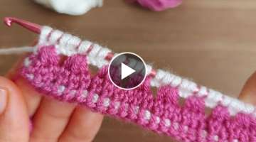 Super Easy Tunisian Knitting / Tunisian weaving pattern