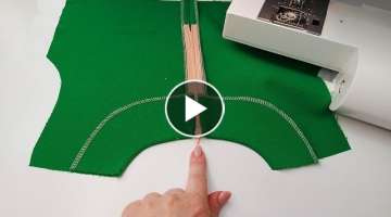 How to sew a zipper into the neck of a dress / amazing sewing tricks