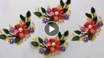 Hand Embroidery: Needle Work Flower / All Over Embroidery / Rolling Flower Stitch