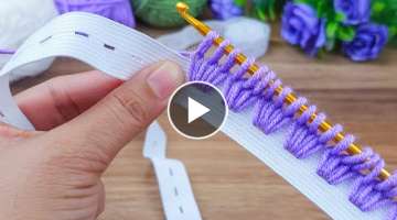 You will love the very easy crochet work baby bandana