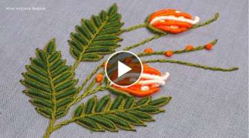 Hand Embroidery Modern Flower Designs / Hand Embroidery Flower Designs for Beginners