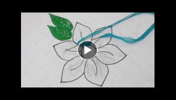 Latest Hand Embroidery Design Tutorial / Amazing Flower Embroidery Sewing Idea / Needlepoint Art ...