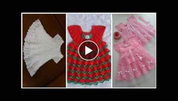 very cute and most trending crochet knit dresses design collection girl dress