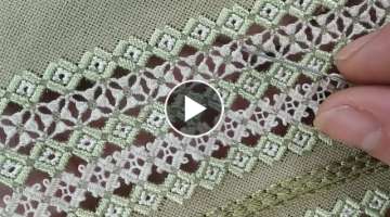 Hardanger Openwork Embroidery / Hand Embroidery